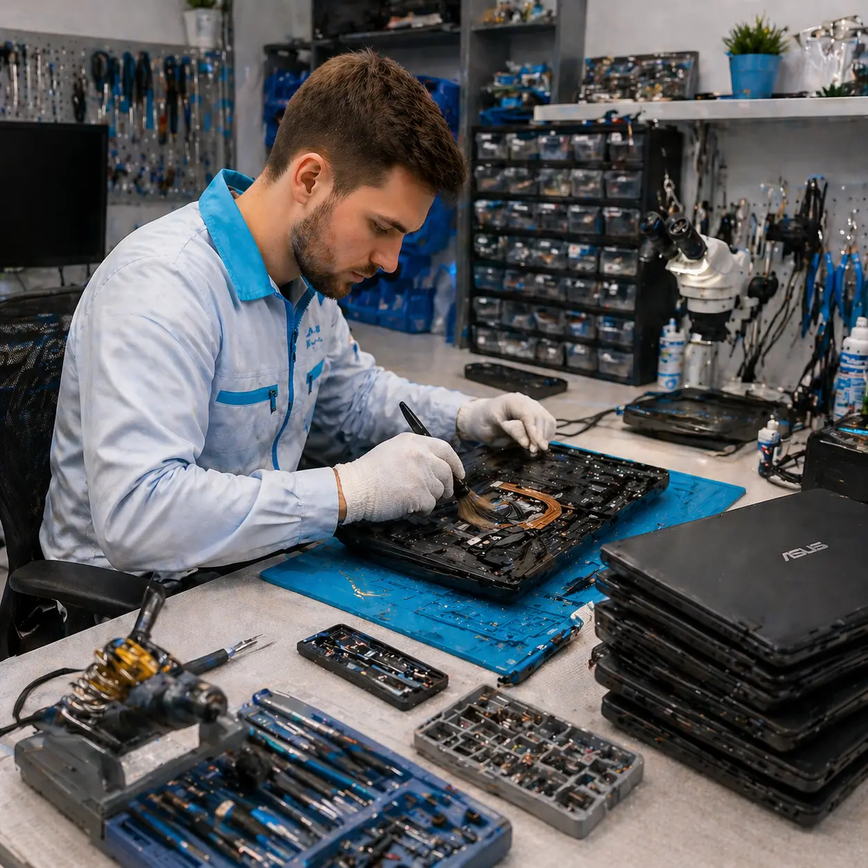 чистка ноутбука Asus в Волжске
