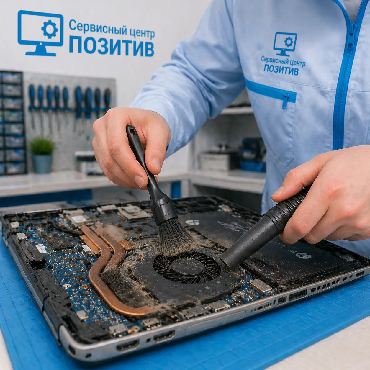 чистка ноутбука HP в Волжске