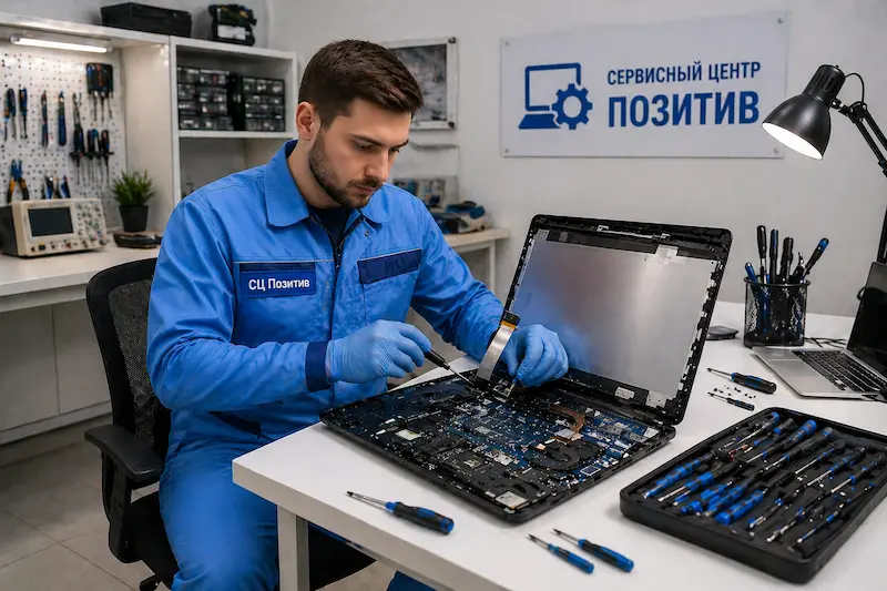 Замена шлейфа матрицы ноутбука в Волжске