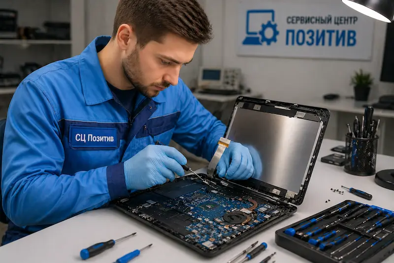 Ремонт шлейфа матрицы ноутбука в Волжске