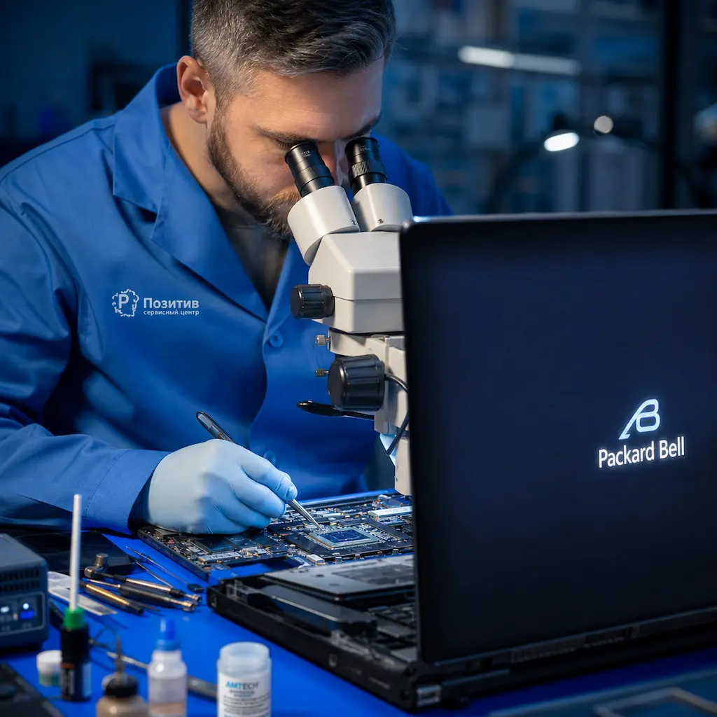 Замена видеокарты ноутбука Packard Bell в Волжске