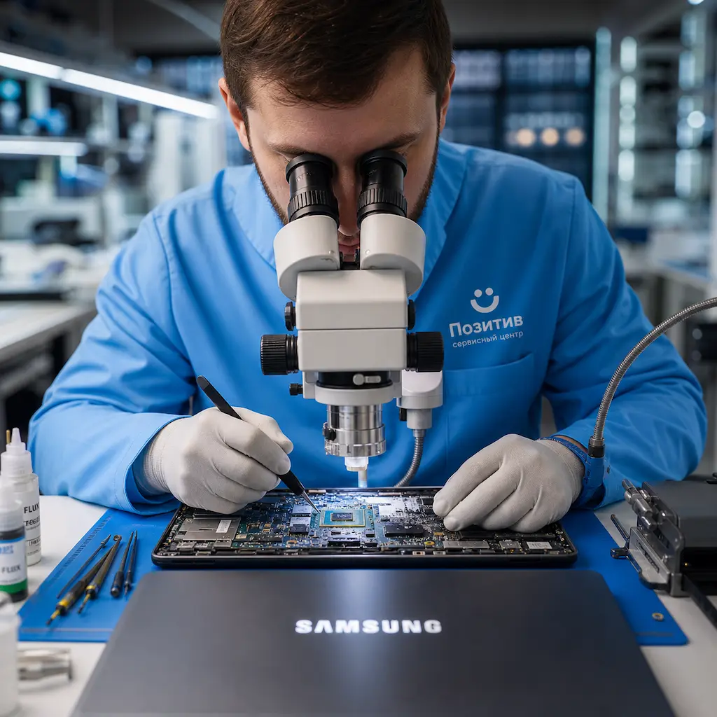 Замена видеокарты ноутбука Samsung в Волжске