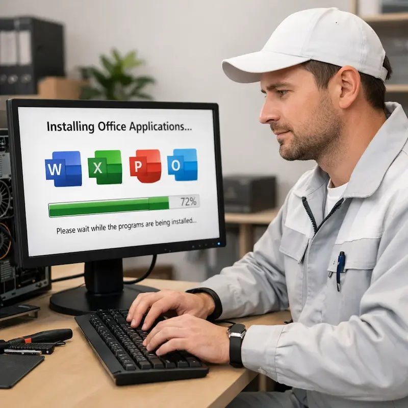 установка офисных программ на компьютер в Волжске