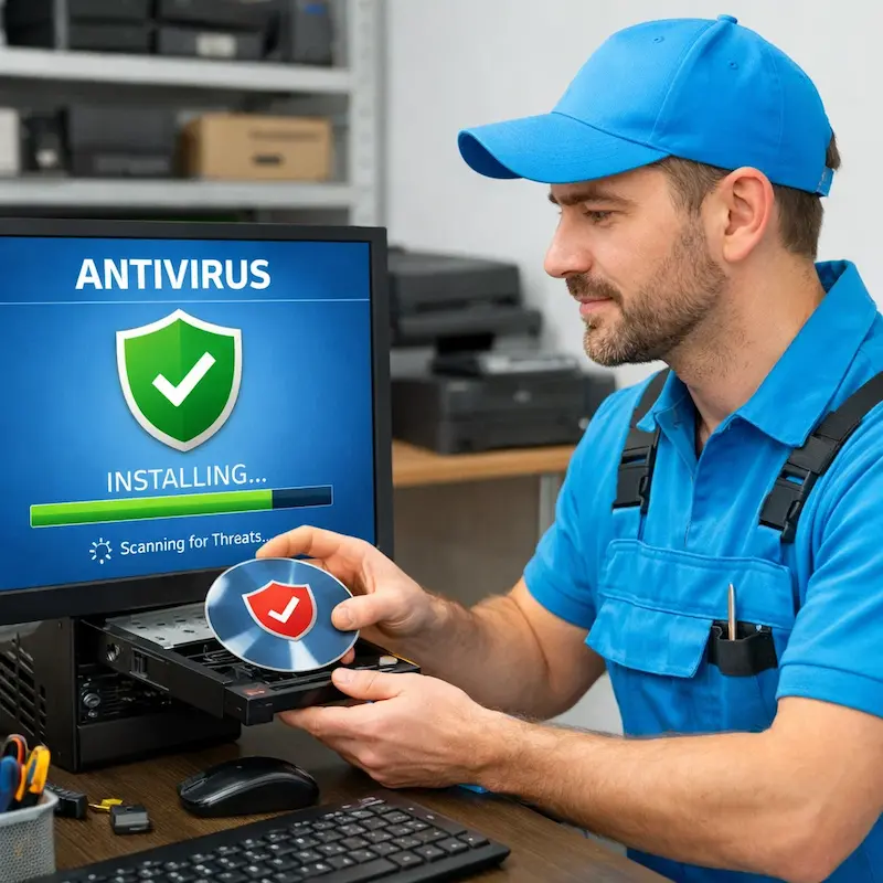 Установка антивируса в Волжске на дому