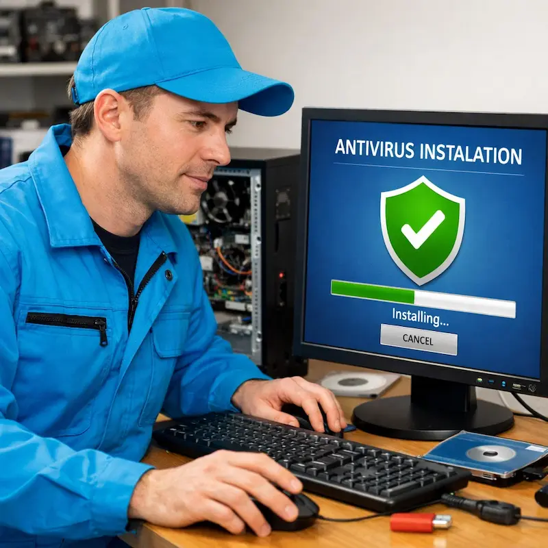 Установка антивируса на ноутбук в Волжске
