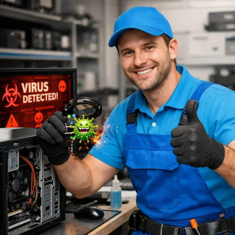 Удаление вирусов с компьютера в Волжске