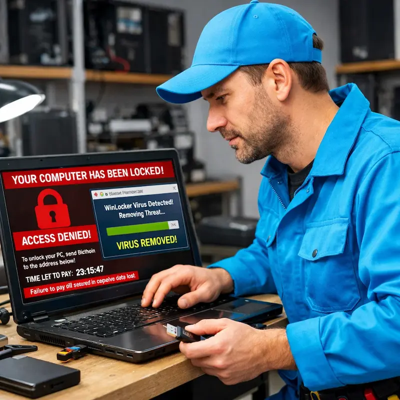 Поможем разблокировать компьютер и ноутбук в Волжске